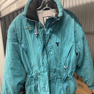 Vintage Tyrolia Teal Winter Jacket Size 8